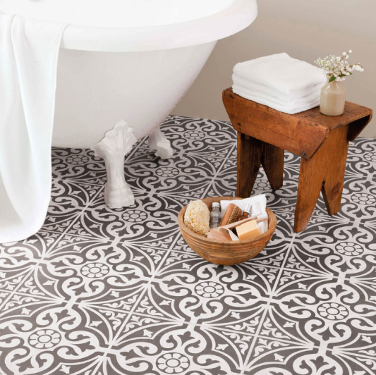 Devonstone Grey White Furness Tiles, Bathroom Floor Tiles Grey Pattern