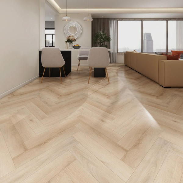 Hazelnut Brown Herringbone